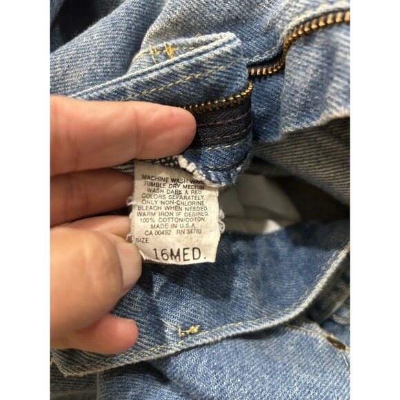 Vintage Lee Riders High Rise Tapered Zipper Leg Detail Size Vintage 16 Waist 30 - Picture 3 of 10